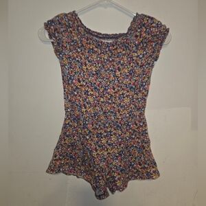 Old Navy Floral Print Romper M(8)